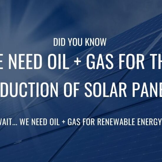 Wait... we need oil and gas for renewable energy?