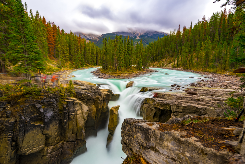 Aim Land Sunwapta Falls Jasper Aim Land Sunwapta Falls Jasper